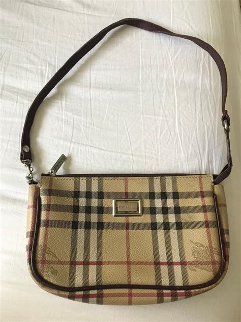 vintage Burberry clutch bag